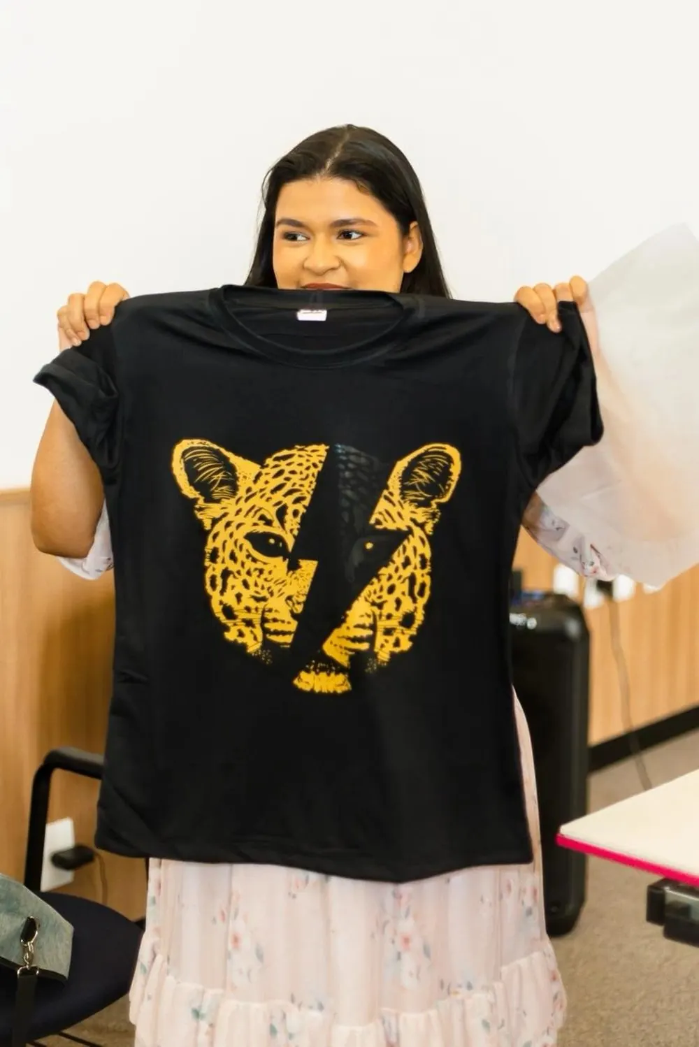 Camisa personalizada com estampa DTF